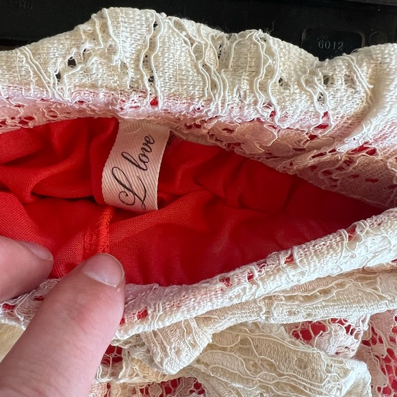 L Love Coral Lace Two Piece Set - Picture 3 of 7